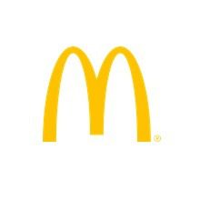 Golden arches logo on white background